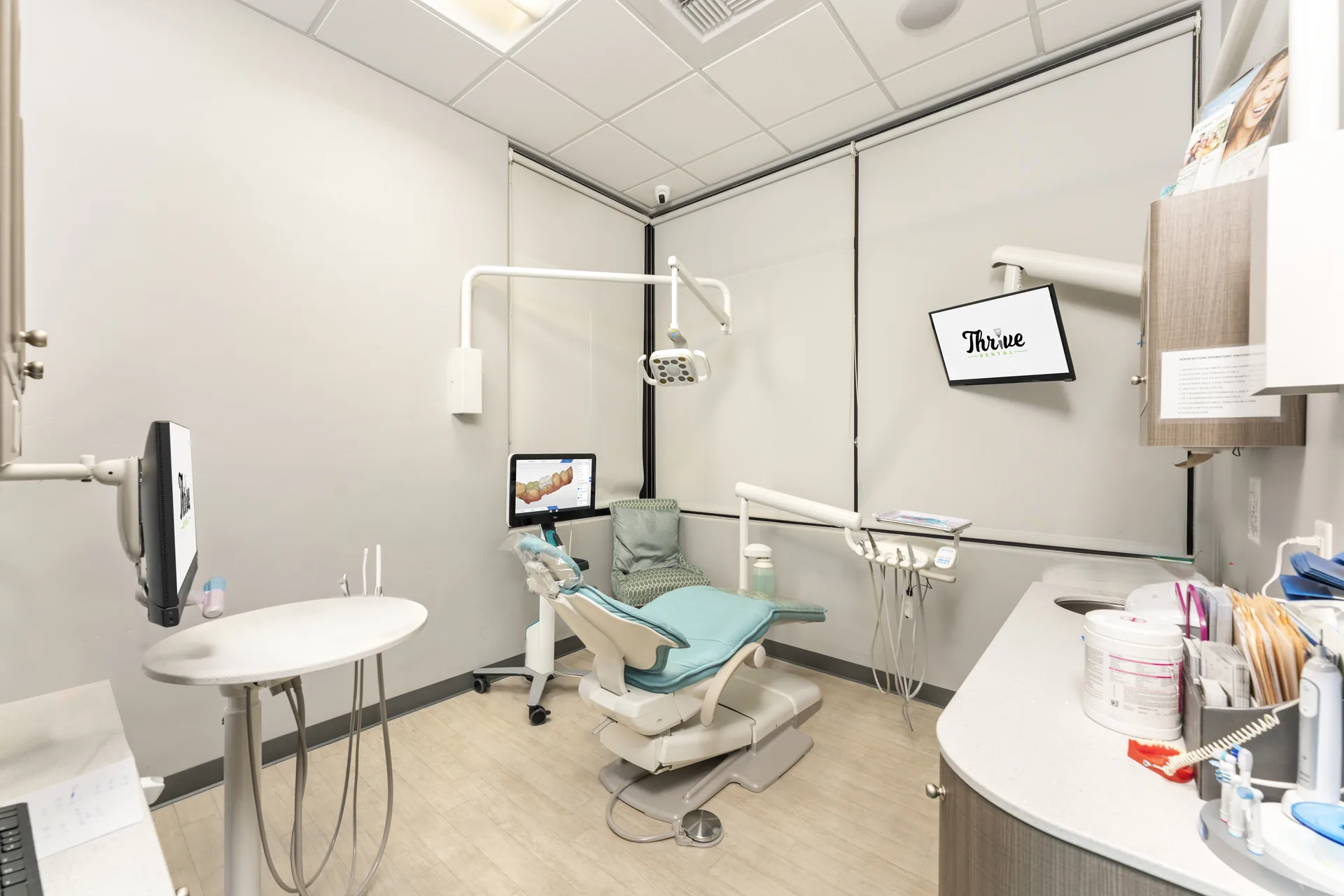 Welcoming reception desk at Thrive Dental Elk Grove