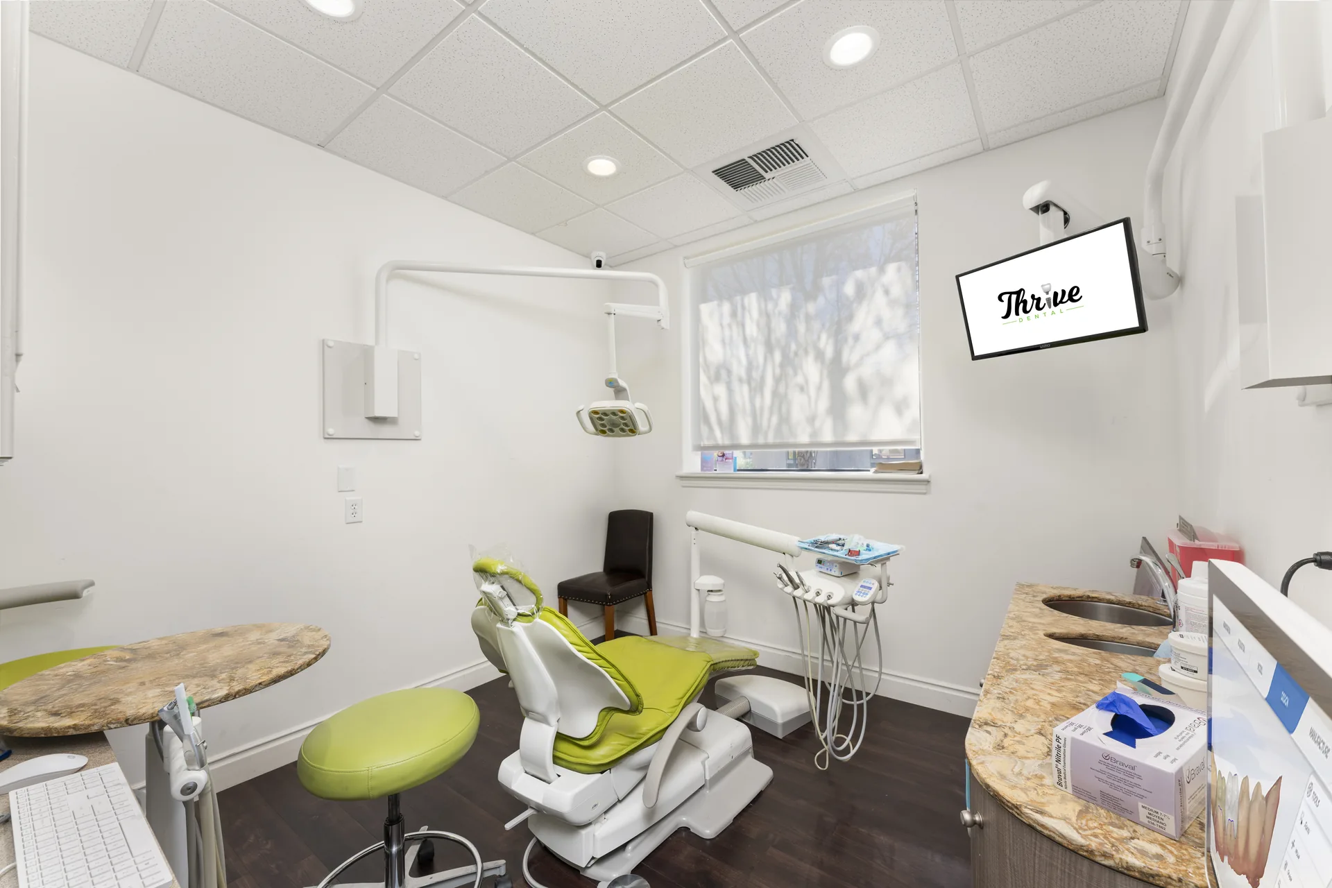 Dental operatory with updated equipment at Thrive Dental Yuba City