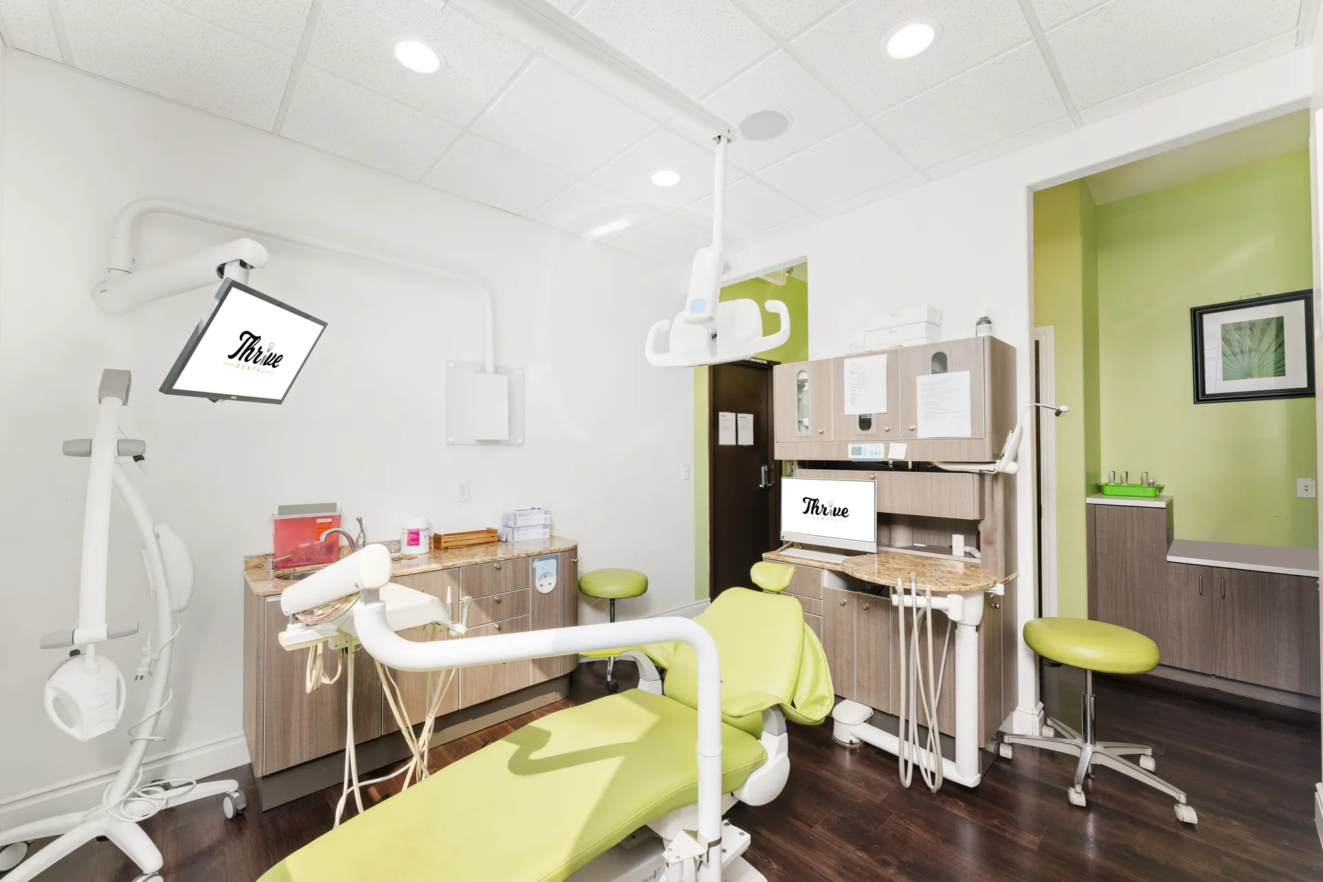Comfortable operatory with modern dental equipment at Thrive Dental Yuba City
