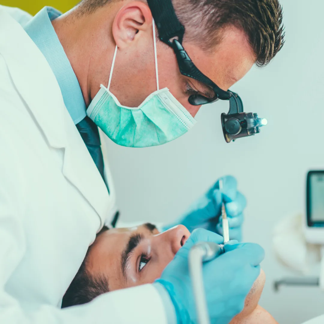 Root canal treatment illustration